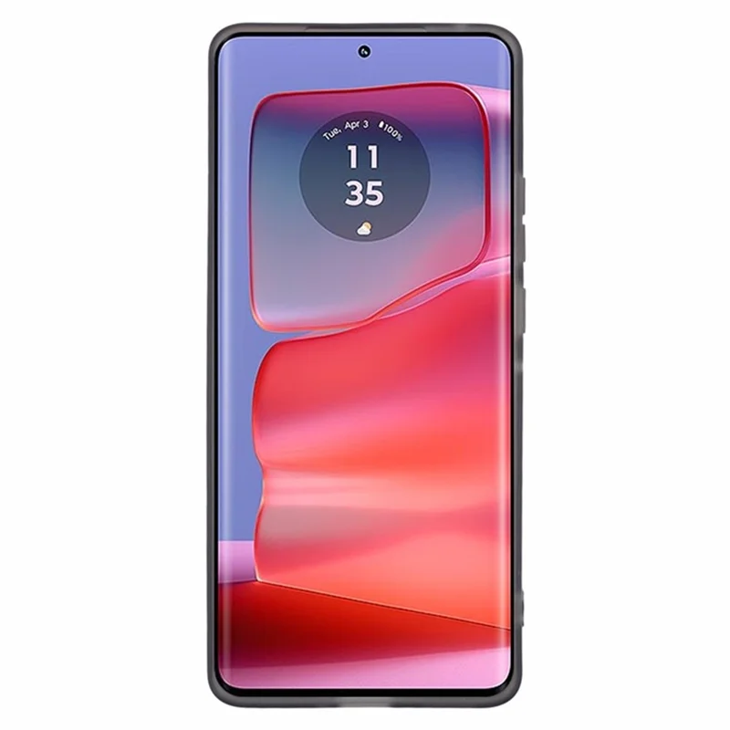 WANLONFENG DKSM Series for Motorola Edge 50 Pro 5G TPU Case Electroplated Frame with Tempered Glass - Transparent Black