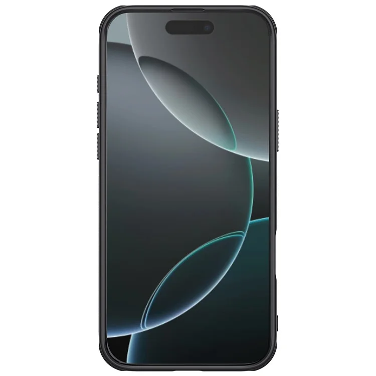 NILLKIN Super Frosted Shield Pro for iPhone 16 Pro Max Phone Case PC+TPU Matte Phone Cover (Logo Hole Design) - Black