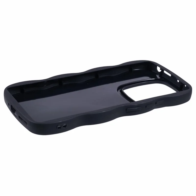 Серия Wanlonfeng XL Для Xiaomi Poco M6 Pro 4G / Redmi Note 13 Pro 4G Case Edge Cover Tpu Cover с Измельченной Стеклянной Пленкой - Черный