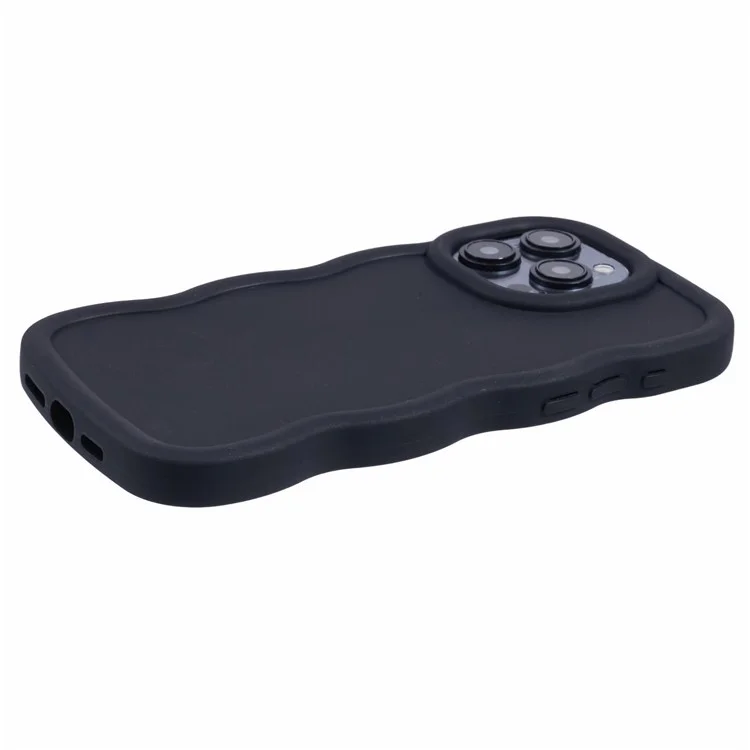 Serie Wanlonfeng XL Para la Cubierta de TPU de Borde de la Case de Iphone 14 Pro Con Película de Vidrio Templado - Negro