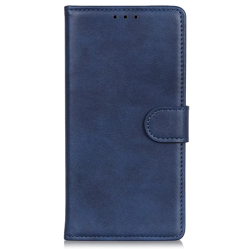 For Xiaomi 14T Stand Wallet Case Cowhide Texture Leather Phone Cover - Blue