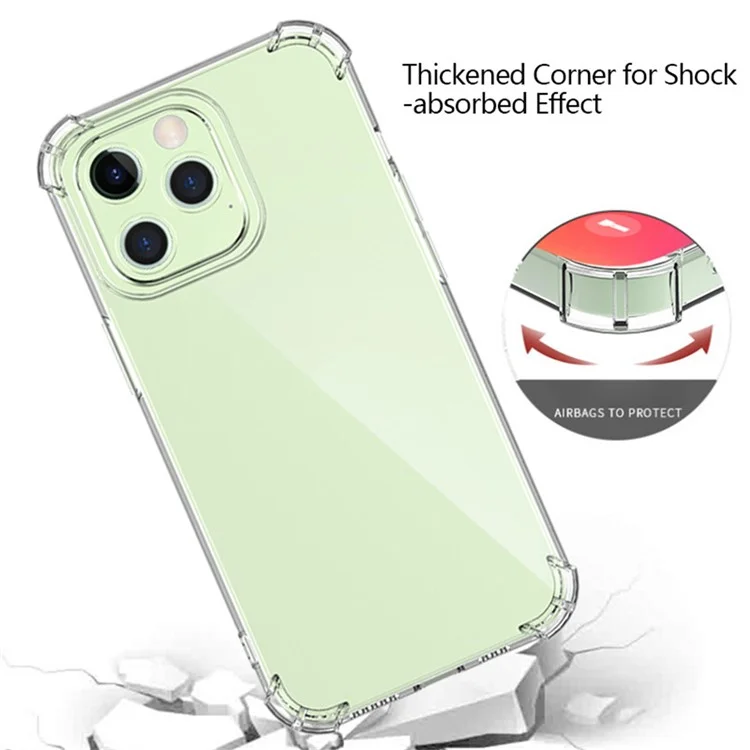 Bulk Acheter un Cas de Téléphone Clair Pour Oppo A57 4G / A77 4G / Couverture TPU D'angle Renforcé A77s 4G (découpe Précise)