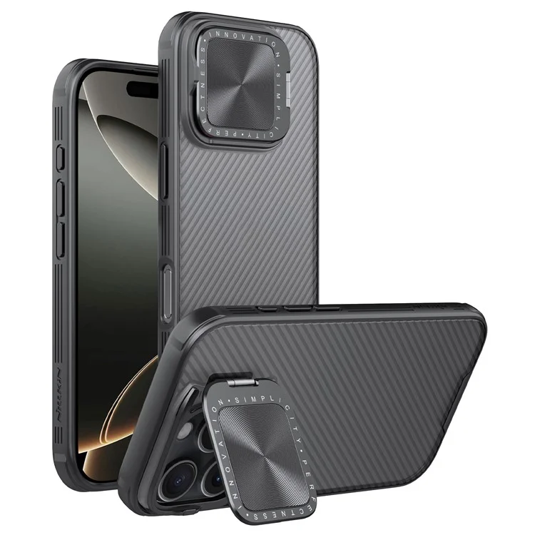 Nillkin Camshield Prop Series Для Iphone 16 Pro Max Case Case Translucent Slide Camera Protect PC + TPU Cope Cople