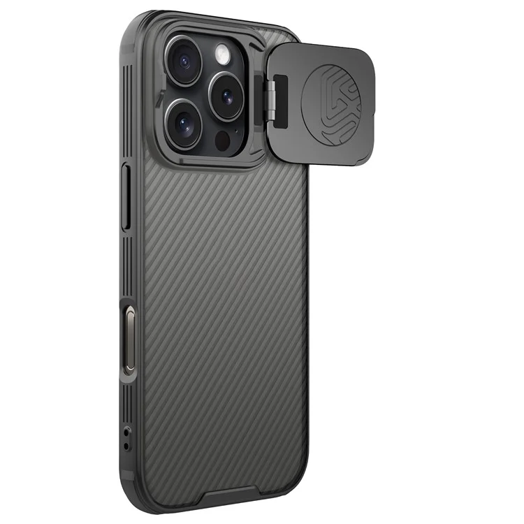 Nillkin Camshield Prop Series Для Iphone 16 Pro Max Case Case Translucent Slide Camera Protect PC + TPU Cope Cople