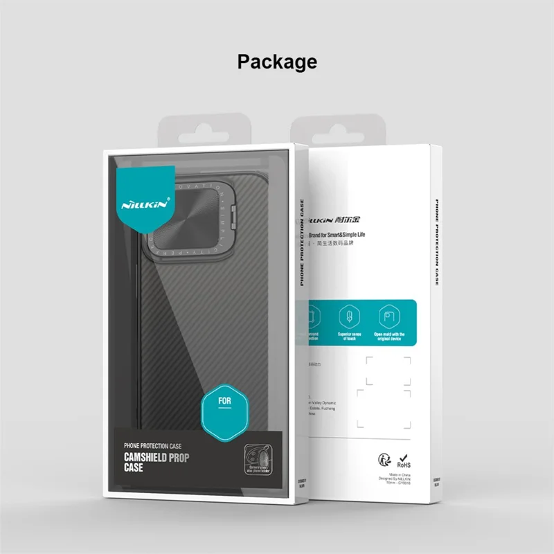 NILLKIN Camshield Prop Series for iPhone 16 Pro Case Translucent Slide Camera Protection PC + TPU Phone Cover