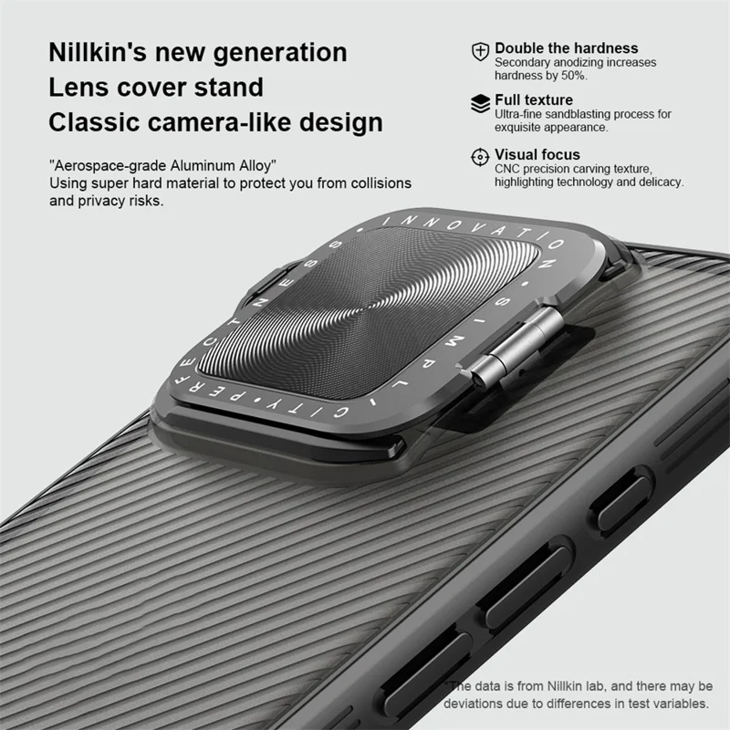 NILLKIN Camshield Prop Series for iPhone 16 Pro Case Translucent Slide Camera Protection PC + TPU Phone Cover