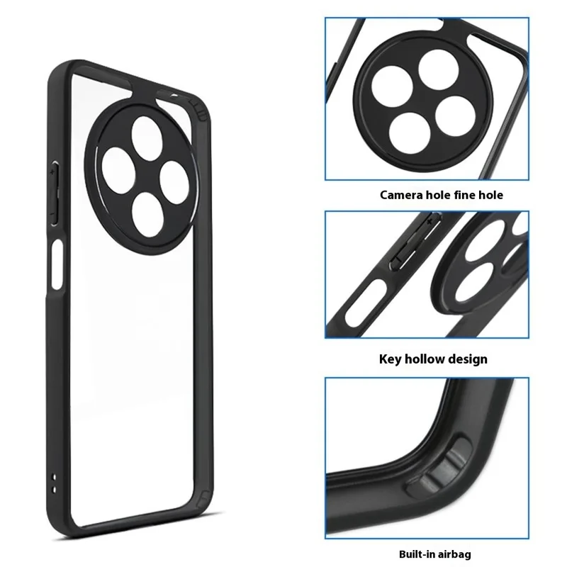 For Xiaomi Poco C75 4G / Redmi 14R 5G / 14C 4G Case Shockproof PC+TPU Clear Back Phone Cover