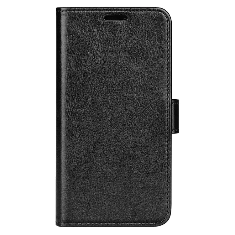 Para Realme 13 Pro 5g Case da Carteira Crazy Horse Textura Stand Couro de Couro Tampa - Preto