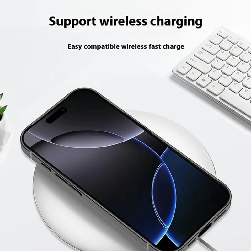 GKK For iPhone 16 Pro Max Case Compatible with MagSafe Skin-Touch Shockproof PU+PC Phone Cover - Black