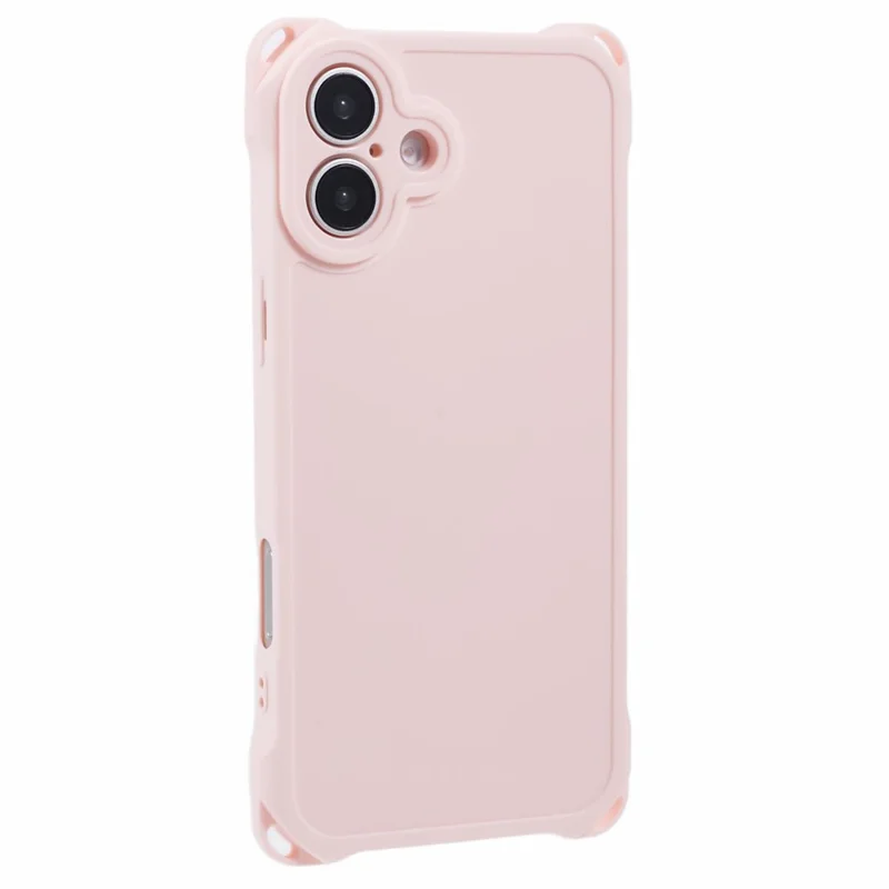 For iPhone 16 Case Reinforced Corner Protection TPU Phone Cover - Pink