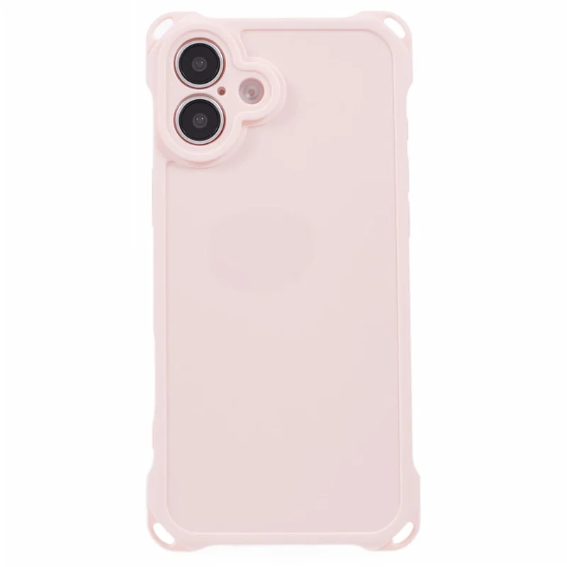 For iPhone 16 Case Reinforced Corner Protection TPU Phone Cover - Pink