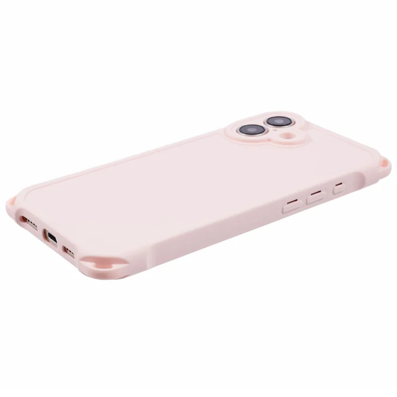 For iPhone 16 Case Reinforced Corner Protection TPU Phone Cover - Pink