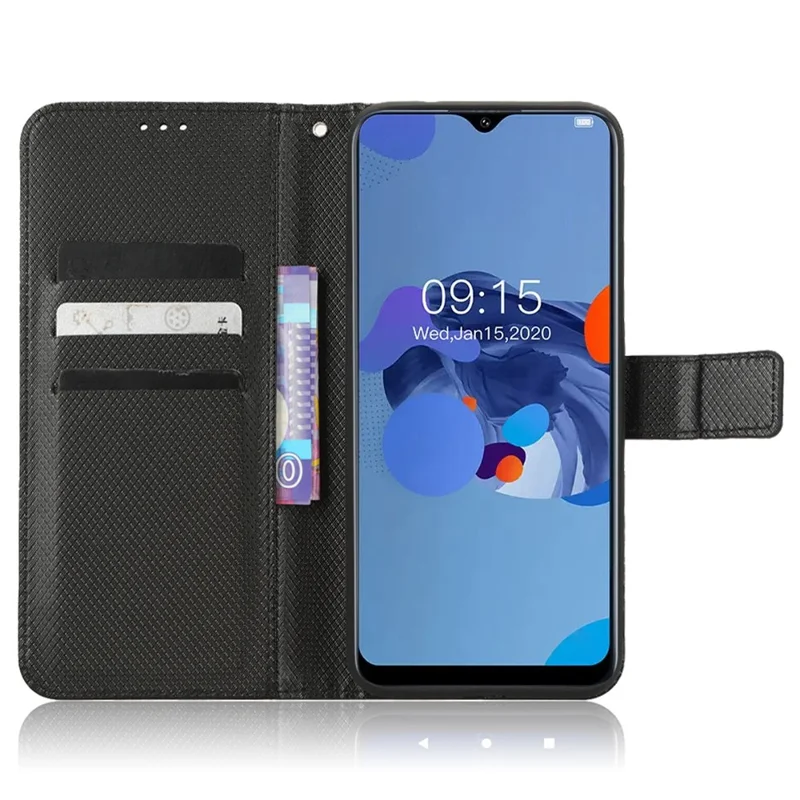 Para Oukitel C31 Diamond Texture Textion Phone Cober - Preto