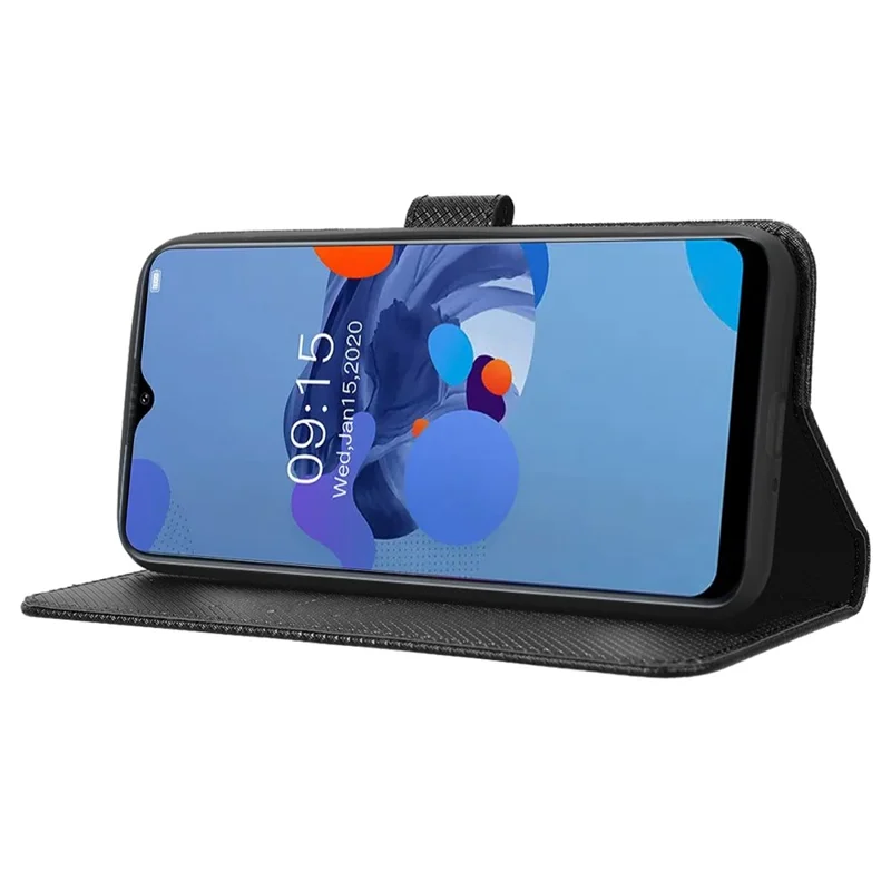 Para Oukitel C31 Diamond Texture Textion Phone Cober - Preto