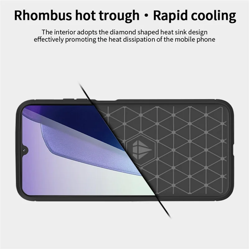 MOFI JK TPU Series-1 For Xiaomi Poco C75 4G / Redmi 14R 5G / 14C 4G Case Carbon Fiber Texture TPU Soft Phone Cover - Black