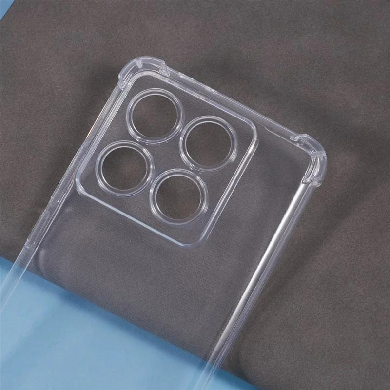 For Xiaomi 14T Pro Phone Case Reinforced Four Corner Anti-Drop Clear TPU Cover