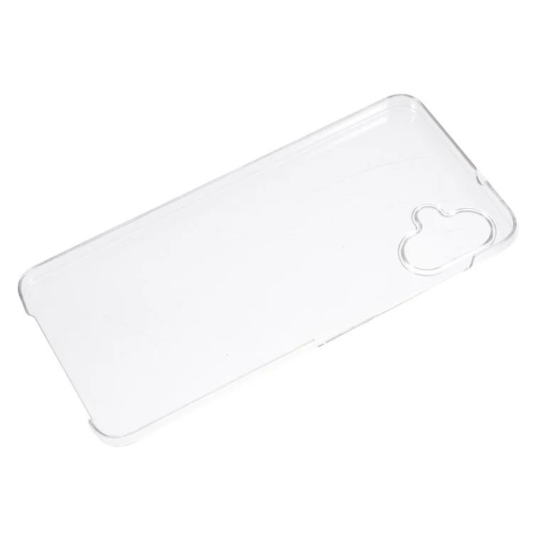 For Samsung Galaxy A06 4G Case TPU Frame Clear Acrylic Back Phone Cover with PET Film