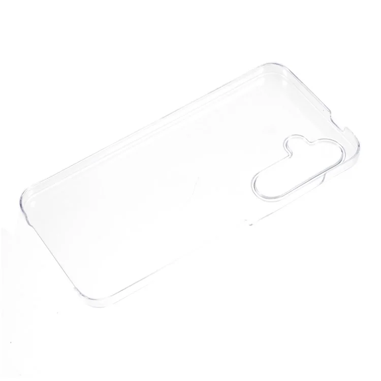 For Samsung Galaxy S24 FE Case TPU Frame Clear Acrylic Back Phone Cover with PET Film
