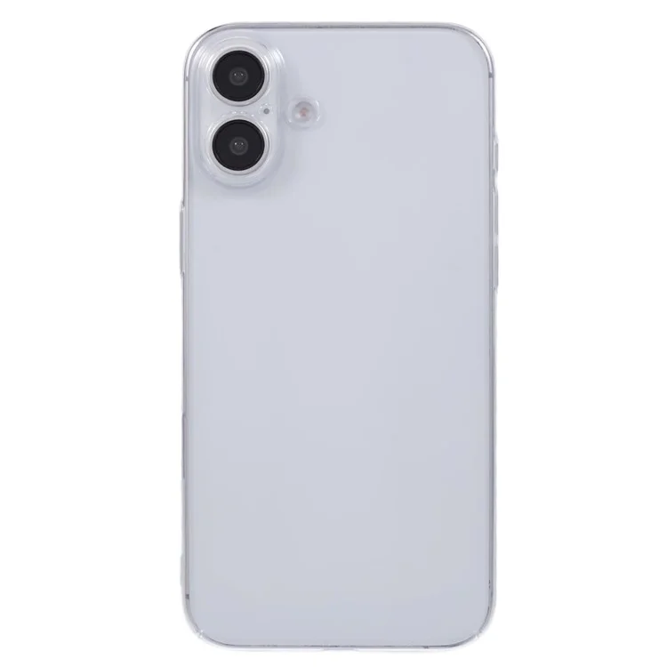 For iPhone 16 Case Shock-Absorption Hard PC Phone Cover Transparent (Precise Lens Cutouts)