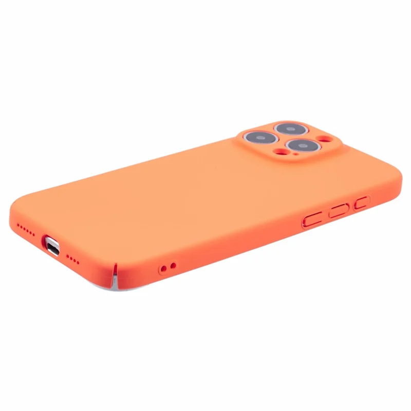 For iPhone 16 Pro Max Case Skin-Touch Rubberized Hard PC Phone Cover - Orange