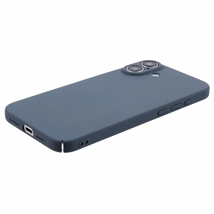 Para Iphone 16 Case Matte Hard PC Ultra-Slim Teléfono Cubierta - Gris Oscuro