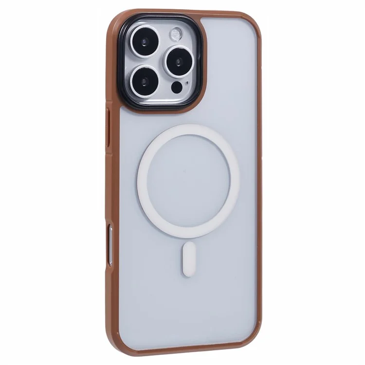 Série Crimpal Clear de Niveau x Pour Iphone 16 Pro Max Case Tpu + pc Téléphone Couverture Compatible Avec Magsafe - or Titane