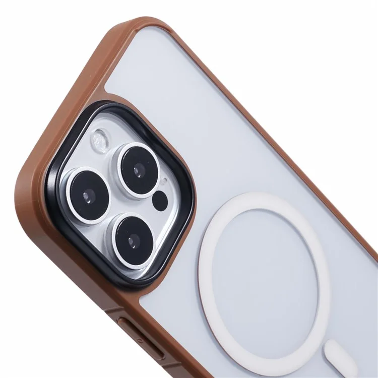 Série Crimpal Clear de Niveau x Pour Iphone 16 Pro Max Case Tpu + pc Téléphone Couverture Compatible Avec Magsafe - or Titane