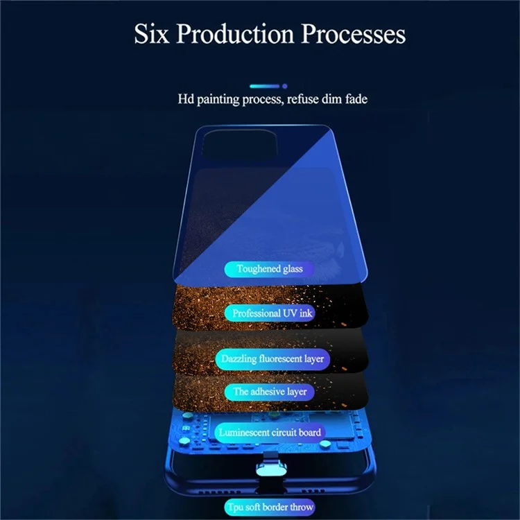 Для Iphone 16 Pro Max Case Case Flash Series Printing Printing Tremed Glass + TPU Combo Phone Case - Лев с Профилем