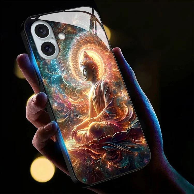 Для Iphone 16 Case Call Flash Series Печать - Красочный Будда