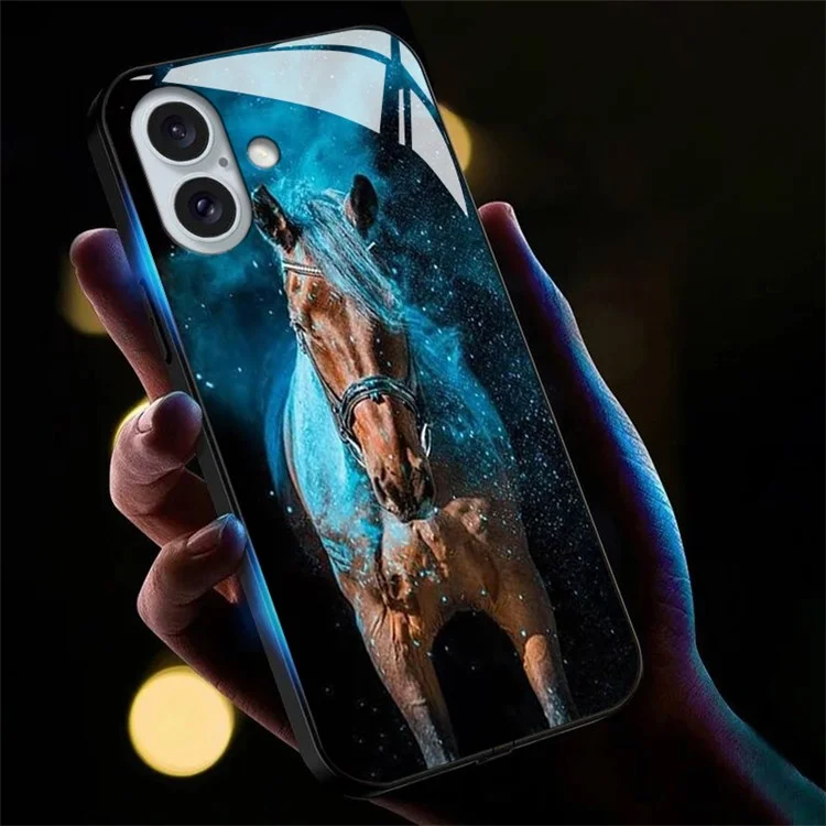 Для Iphone 16 Case Call Flash Series Печать - Звездный Конь