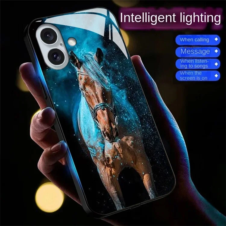Для Iphone 16 Case Call Flash Series Печать - Звездный Конь