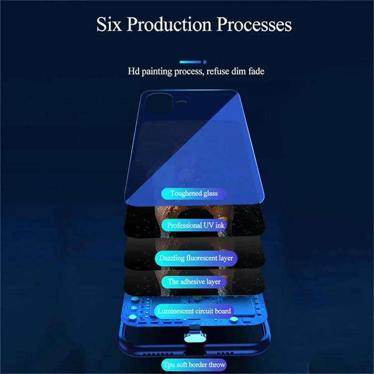 Для Iphone 16 Case Call Flash Series Печать - Звездный Конь