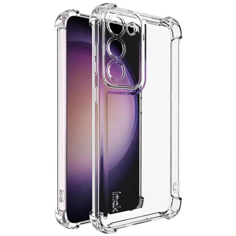 IMAK UX-4 Serie für Samsung Galaxy S23+ Case Straight Frame Four Corner Stoßfeste klare TPU-Abdeckung