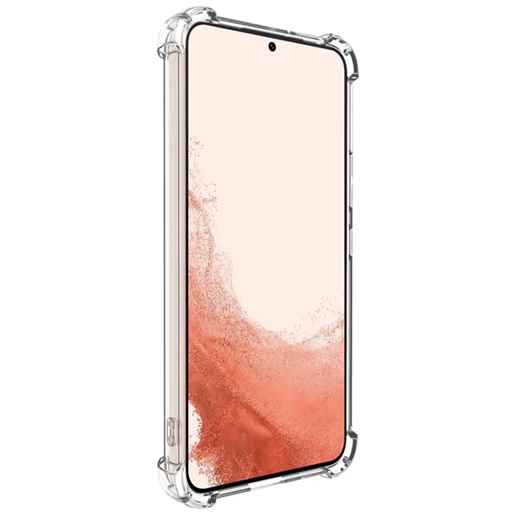 IMAK UX-4 Série para Samsung Galaxy S22+ 5G Case Straight Frame Four Corner Shockproof Clear TPU Cover