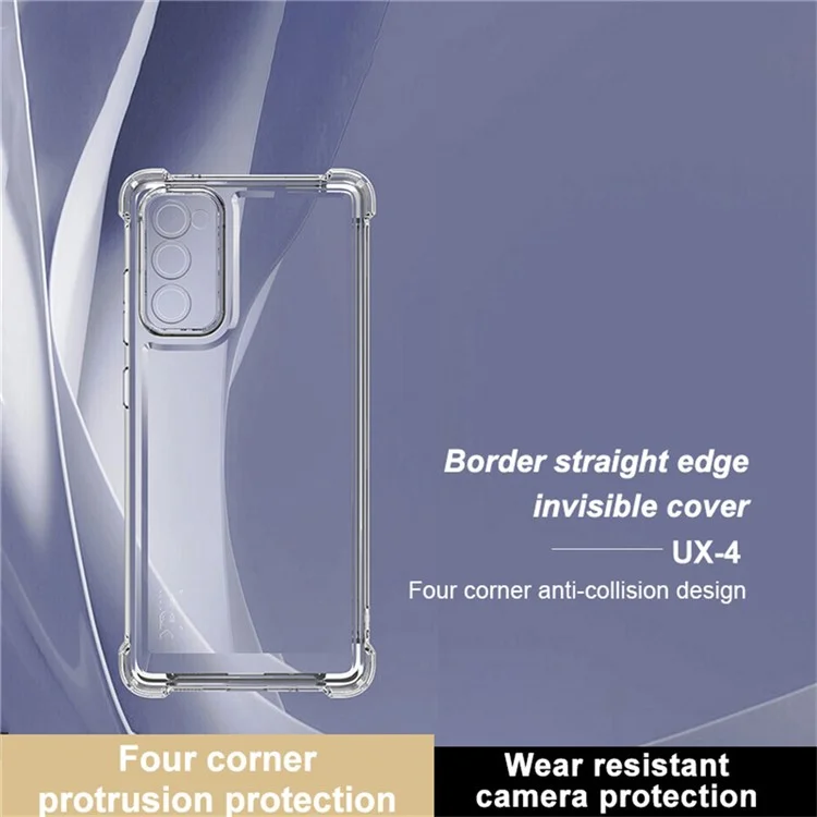 IMAK UX-4 Series for Samsung Galaxy S20 FE 2022 / S20 FE 5G / S20 FE / S20 Lite Case Straight Frame Clear TPU Cover