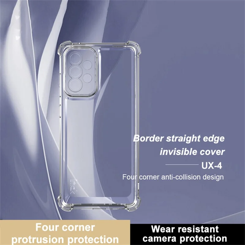IMAK UX-4 Series for Samsung Galaxy A52s 5G / A52 5G / 4G Case Straight Frame Four Corner Shockproof Clear TPU Cover