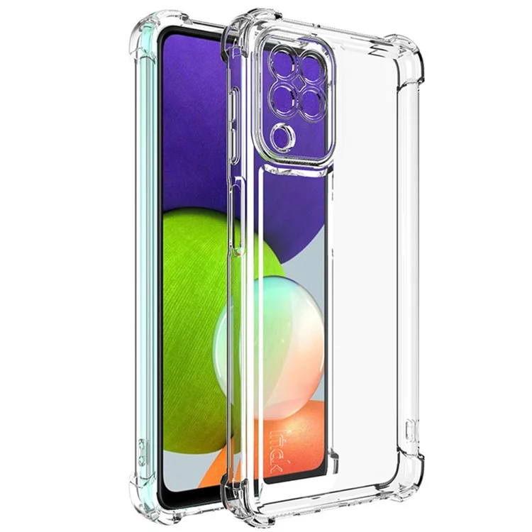 Série IMAK UX-4 Para Samsung Galaxy A22 4G (versão da Ue) Caso Straight Frame Quatro Canto à Prova de Choque à Prova de Choque