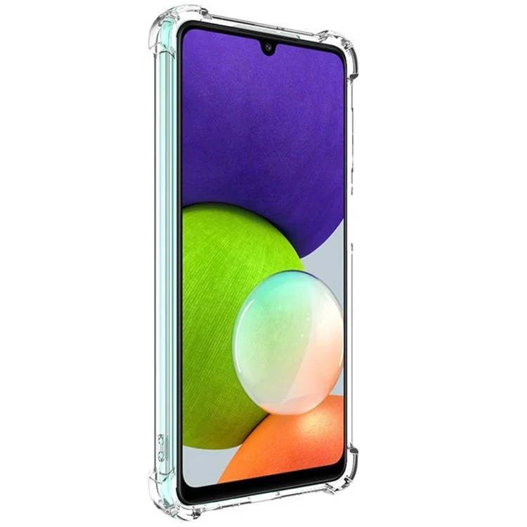 Série IMAK UX-4 Para Samsung Galaxy A22 4G (versão da Ue) Caso Straight Frame Quatro Canto à Prova de Choque à Prova de Choque