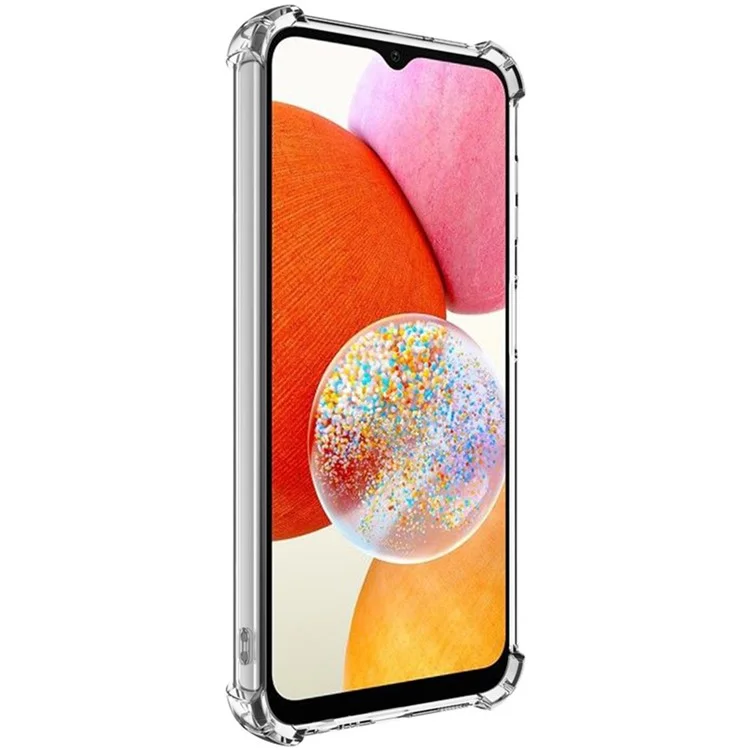 Serie IMAK UX-4 Para Samsung Galaxy A14 5G / Case 4G Marco Recto de Cuatro Esquina Clear TPU Clear TPU Clear TPU