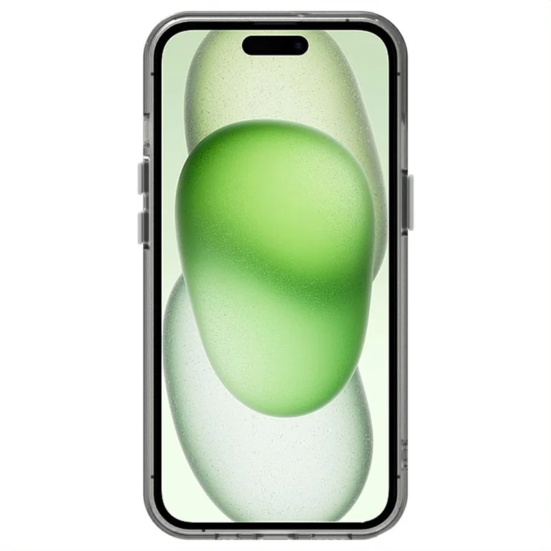 Candy Series For iPhone 15 Case Compatible with MagSafe PC+TPU+PET Anti-Drop Phone Cover - White