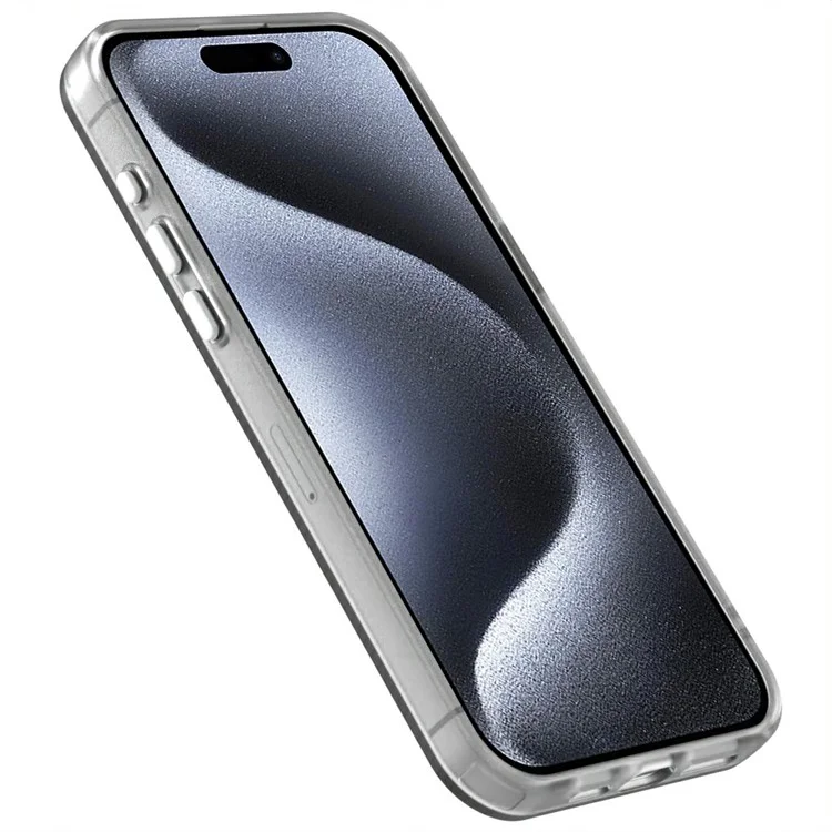 Candy Series Para Iphone 15 Pro Case Compatible Con pc Magsafe+tpu+pet Anti-Drop Cover Cover - Blanco