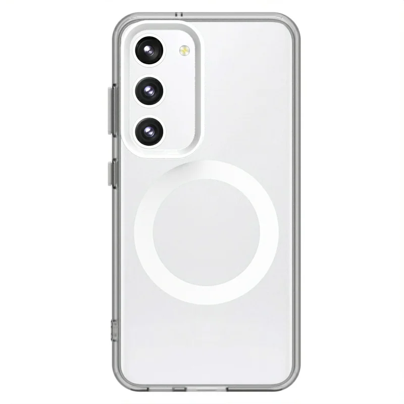 Серия Конфеты Для Samsung Galaxy S23+case, Совместимый с Magsafe PC+TPU+PET Antipplop Phone Cople - Белый