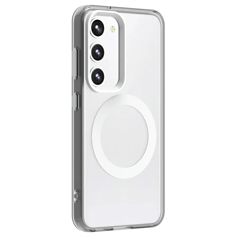 Серия Конфеты Для Samsung Galaxy S23+case, Совместимый с Magsafe PC+TPU+PET Antipplop Phone Cople - Белый