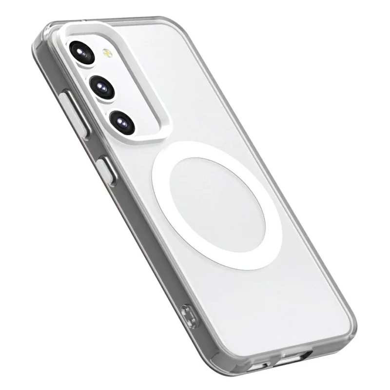 Серия Конфеты Для Samsung Galaxy S23+case, Совместимый с Magsafe PC+TPU+PET Antipplop Phone Cople - Белый