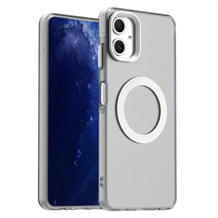 Série de Doces para Capa Samsung Galaxy A06 Compatível com MagSafe PC+TPU+PET Anti-Drop Phone Cover - Branco