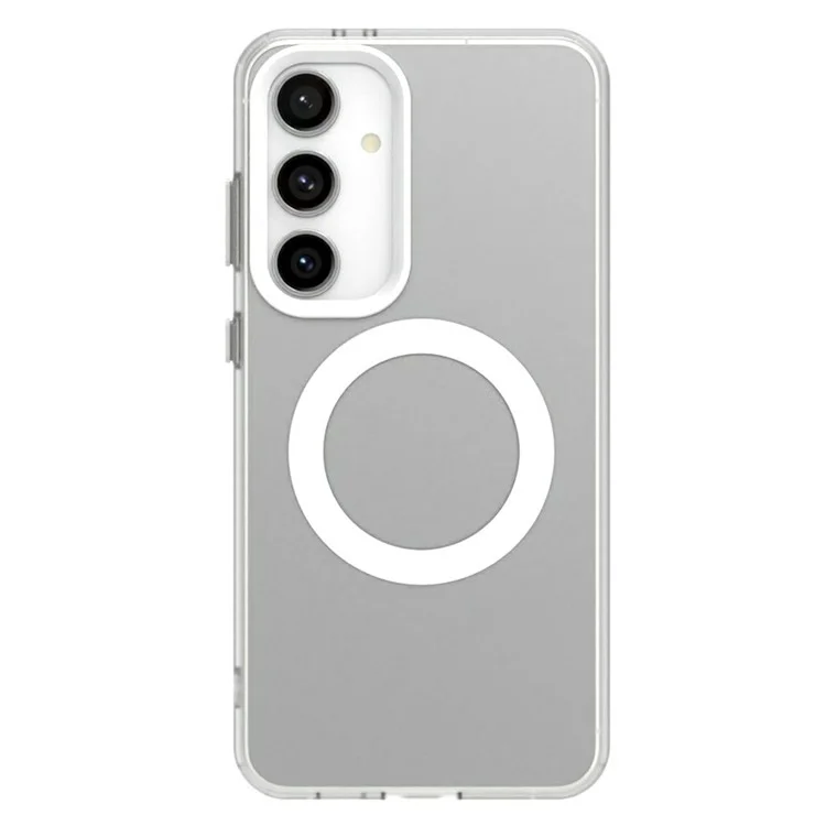 Série de bonbons pour étui compatible avec Samsung Galaxy S25 / S24 avec MagSafe PC+TPU+PET Coque de téléphone anti-chute - Blanc