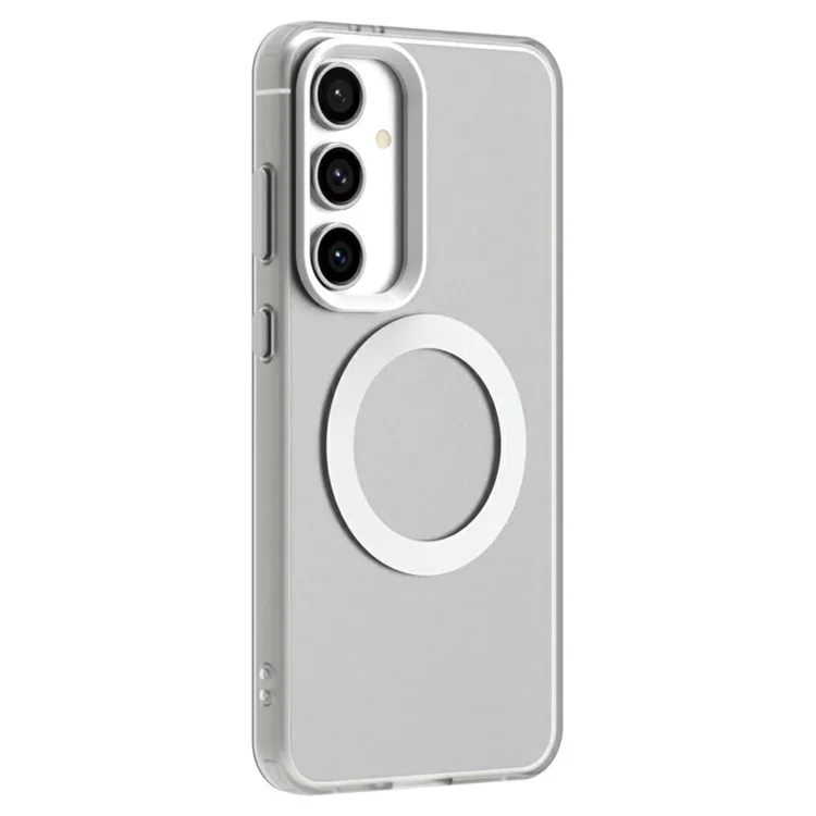 Série de bonbons pour étui compatible avec Samsung Galaxy S25 / S24 avec MagSafe PC+TPU+PET Coque de téléphone anti-chute - Blanc