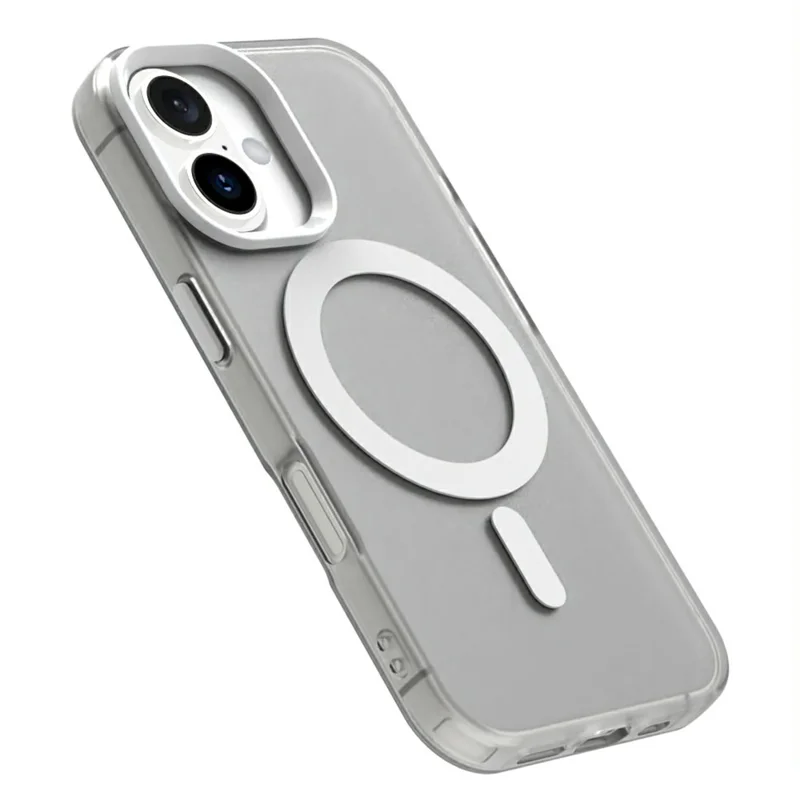 Serie di Caramelle Per Iphone 16 Plus Case Compatibile Con MagSafe PC+TPU+PET Coperchio Anti-drop - Bianco