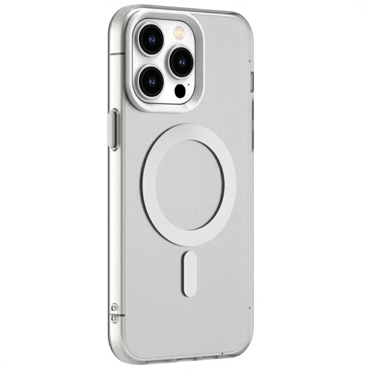 Candy Series Para Iphone 14 Pro Case Compatible Con pc Magsafe+tpu+pet Anti-Drop Cover Cover - Blanco