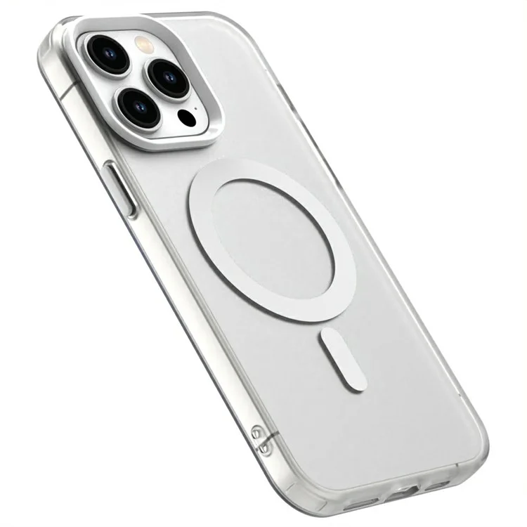 Candy Series Para Iphone 14 Pro Case Compatible Con pc Magsafe+tpu+pet Anti-Drop Cover Cover - Blanco